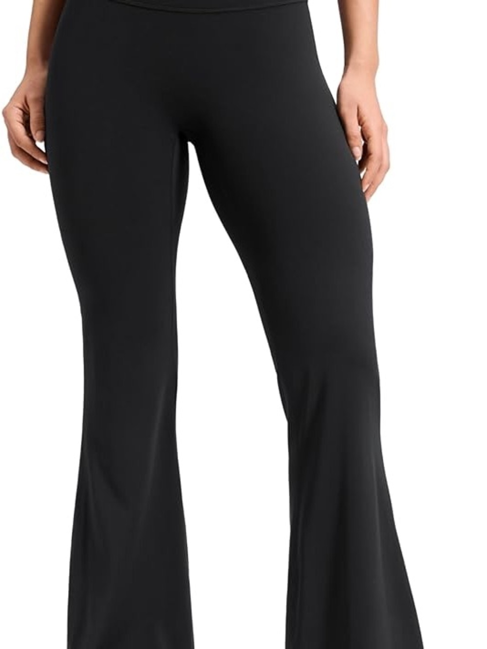 Women’s Large Black High Waisted Flared Leggings Yoga Pants